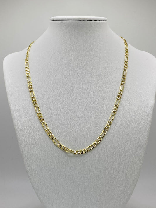 Gold filled Diamond Cut Figaro chain